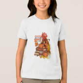 Pumpkin Gewürz und alles Nizza Fall Hühnchen Vib Tri-Blend Shirt (Vorderseite)