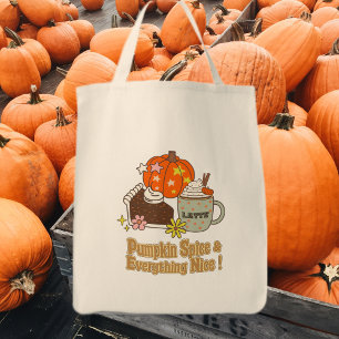 Pumpkin Gewürz und alles Nizza Fall Individuelle N Tragetasche