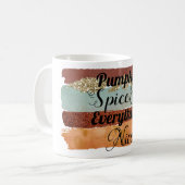 Pumpkin Gewürz und alles Nizza Fall Kaffeetasse (Vorderseite Links)