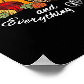 Pumpkin Gewürz und alles Nizza Fall Kariert Leopa Poster (Ecke)