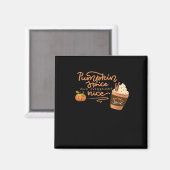 Pumpkin Gewürz und alles Nizza Fall Kunst mit PL Magnet (Vorderseite/Rückseite)