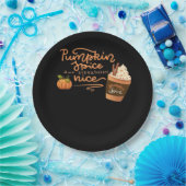 Pumpkin Gewürz und alles Nizza Fall Kunst mit PL Pappteller (Party)