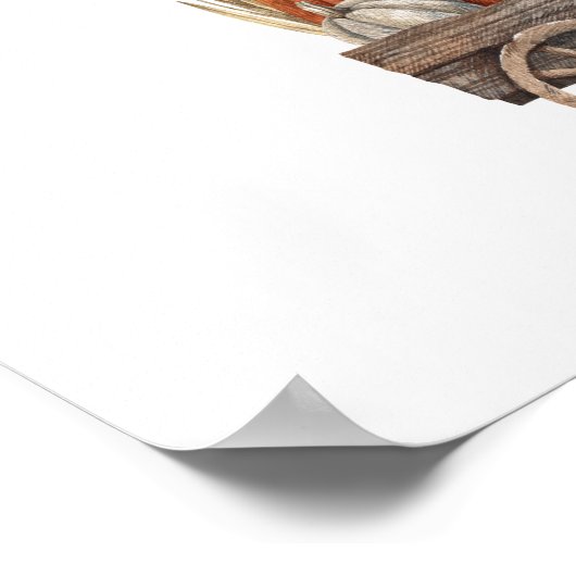 Pumpkin Gewürz und alles Nizza Fall Poster (Ecke)