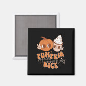 Pumpkin Gewürz und alles Nizza Fall Saison Wome Magnet (Vorderseite/Rückseite)