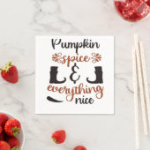 Pumpkin Gewürz und alles Nizza - Funny Herbst D Serviette (Beispiel)