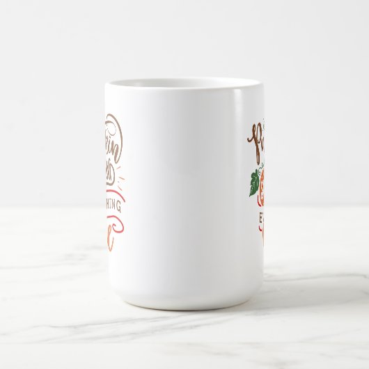 Pumpkin Gewürz und alles Nizza Herbst Herbst Kaffeetasse (Mittel)