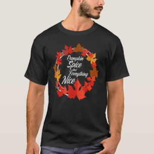 Pumpkin Gewürz und alles Nizza Herbst Herbst Meer T-Shirt
