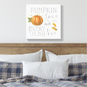 Pumpkin Gewürz und alles Nizza Leinwanddruck (Insitu (Schlafzimmer))