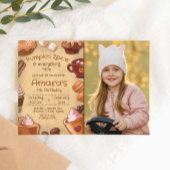 Pumpkin Gewürz und alles Nizza mit Foto Einladung