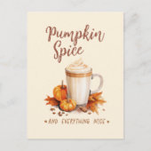 Pumpkin Gewürz und alles Nizza Postkarte (Vorderseite)
