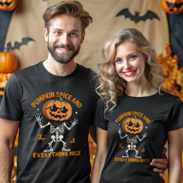 Pumpkin Gewürz und alles Nizza Pumpkin Kopf T-Shirt