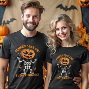Pumpkin Gewürz und alles Nizza Pumpkin Kopf T-Shirt