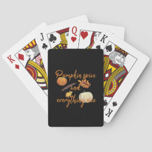 Pumpkin Gewürz und alles Nötig - lustiges Hallowee Spielkarten