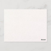 Pumpkin Gewürz und alles Nötige Erntedank Postkarte (Rückseite)