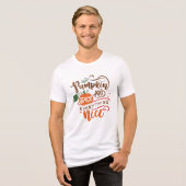 Pumpkin Gewürz und alles Nötige Erntedank Tri-Blend Shirt (Vorderseite voll)