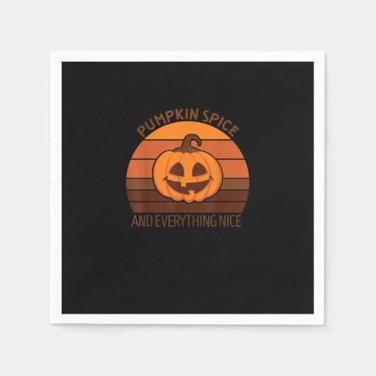 Pumpkin Gewürz und alles Nötige Es ist Herbst Y Serviette (Vorderseite)