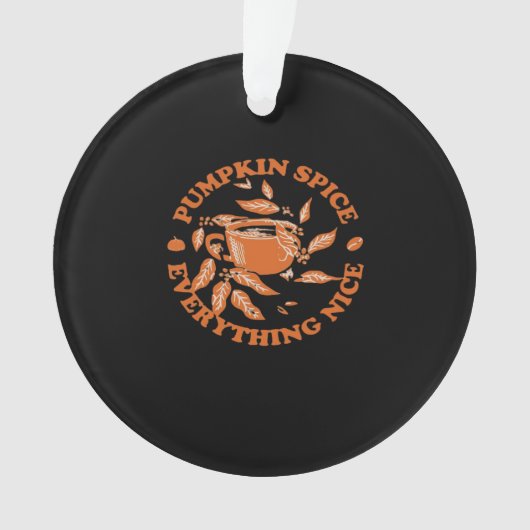Pumpkin Gewürz und alles Nötige, Herbst-Cla Ornament (Vorderseite)