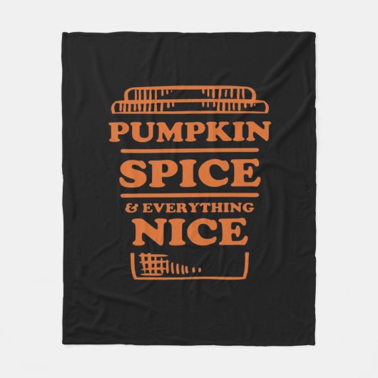 Pumpkin Gewürz und alles Nötige, Herbst des Des Fleecedecke (Vorderseite)