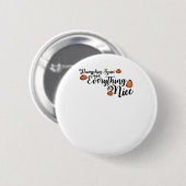 Pumpkin Gewürz und alles Nötige - Schwarze Phrase Button (Vorne & Hinten)