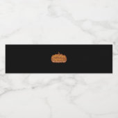 Pumpkin Gewürz und alles, was Nizza Fall hinunterf Wasserflaschenetikett (Einzelnes Label)