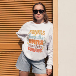 Pumpkin Gewürz und gemütliche Fall Vibes Sweater W Sweatshirt