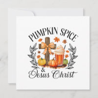 Pumpkin Gewürz und Jesus Christus Cross Pumpkin Ch