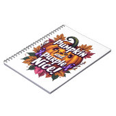 Pumpkin Gewürz und Lila Nice: Funny Fall Awarenes Notizblock (Linke Seite)