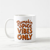 Pumpkin Gewürz Vibes only - Retro 70er Groovy Kaffeetasse (Links)