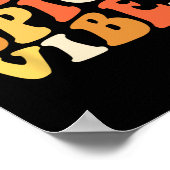 Pumpkin Gewürz Vibes Retro Autumn Vibes Poster (Ecke)