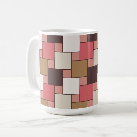 Pumpkin Gewürz Weave Muster Kaffeetasse (Vorderseite Links)