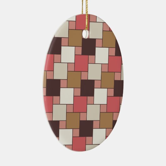 Pumpkin Gewürz Weave Muster Keramik Ornament (Rechts)