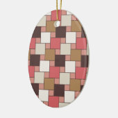 Pumpkin Gewürz Weave Muster Keramik Ornament (Links)