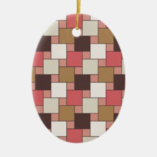 Pumpkin Gewürz Weave Muster Keramik Ornament