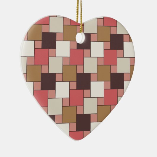 Pumpkin Gewürz Weave Muster Keramik Ornament (Rechts)