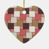 Pumpkin Gewürz Weave Muster Keramik Ornament (Hinten)