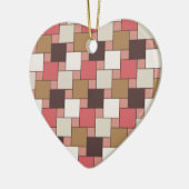 Pumpkin Gewürz Weave Muster Keramik Ornament (Links)