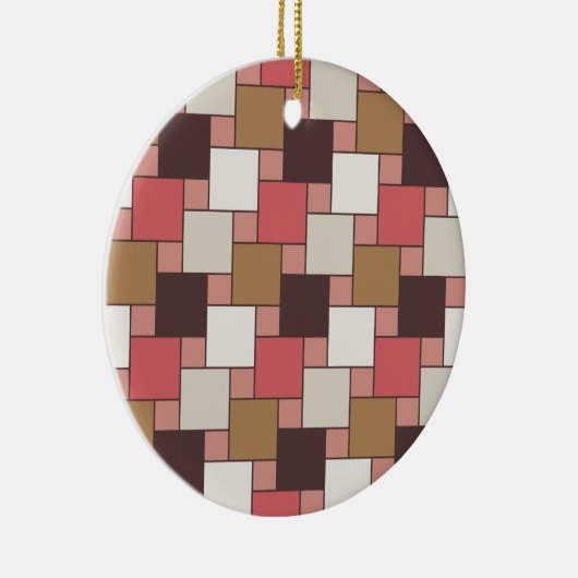 Pumpkin Gewürz Weave Muster Keramikornament (Rechts)