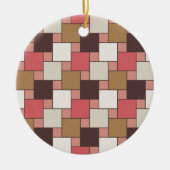 Pumpkin Gewürz Weave Muster Keramikornament (Vorne)