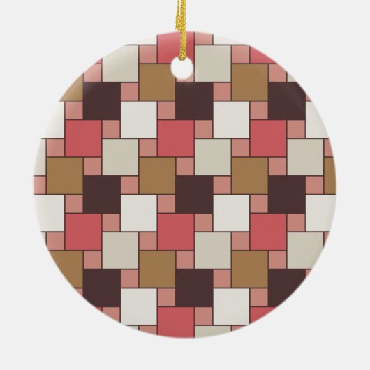 Pumpkin Gewürz Weave Muster Keramikornament (Hinten)