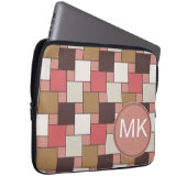 Pumpkin Gewürz Weave Muster Laptopschutzhülle (Vorne Rechts)