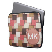 Pumpkin Gewürz Weave Muster Laptopschutzhülle (Vorderseite Links)