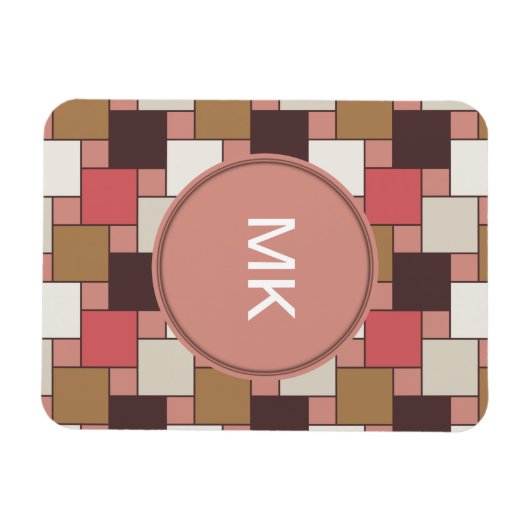 Pumpkin Gewürz Weave Muster Magnet (Horizontal)