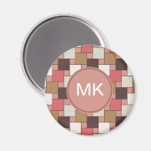 Pumpkin Gewürz Weave Muster Magnet (Vorderseite/Rückseite)