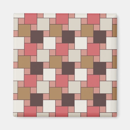 Pumpkin Gewürz Weave Muster Magnet (Vorne)