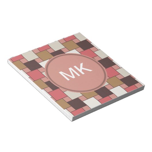 Pumpkin Gewürz Weave Muster Notizblock (angewinkelt)