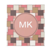 Pumpkin Gewürz Weave Muster Notizblock (Vorderseite)