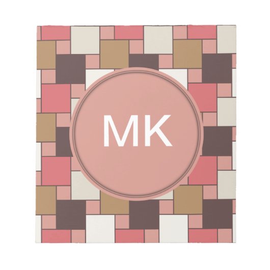 Pumpkin Gewürz Weave Muster Notizblock (Vorderseite)