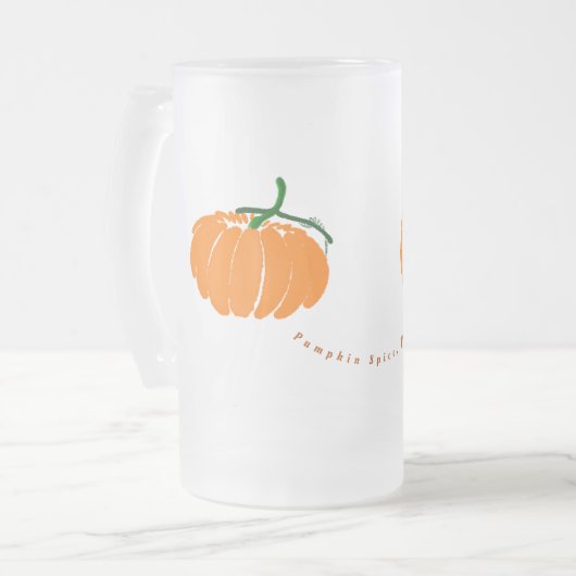Pumpkin Gewürz, Yum! Mattglas Bierglas (Vorderseite Links)