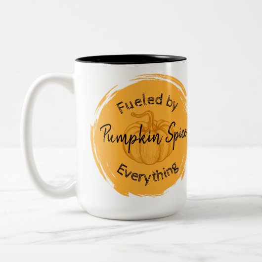 Pumpkin Gewürz Zwei-Tone-Kaffee-Tasse Zweifarbige Tasse (Links)