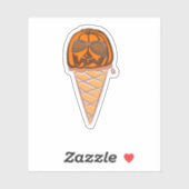 Pumpkin Gewürzcreme Aufkleber (Blatt)